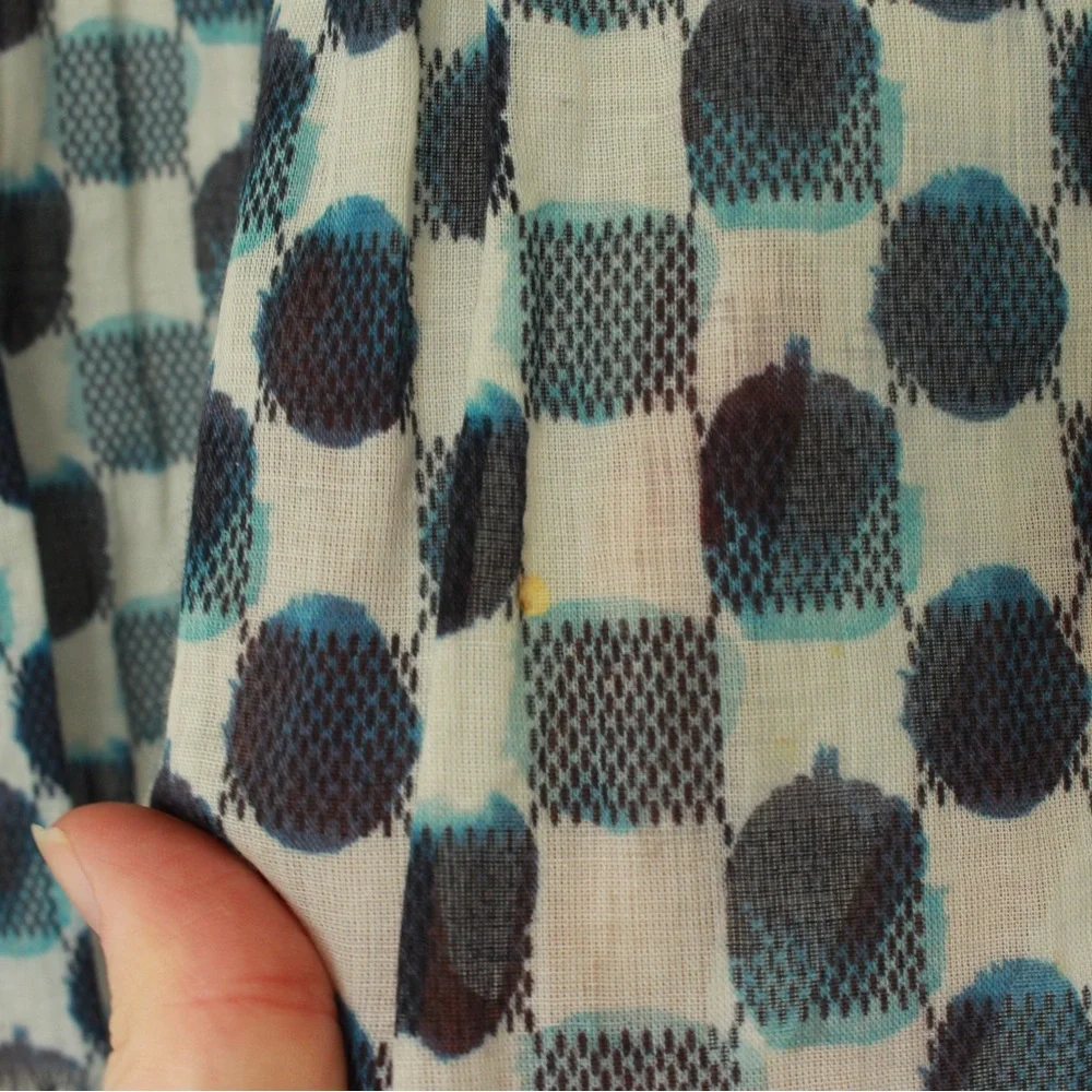 Louis Vuitton Blue and Black Checkered Scarf
